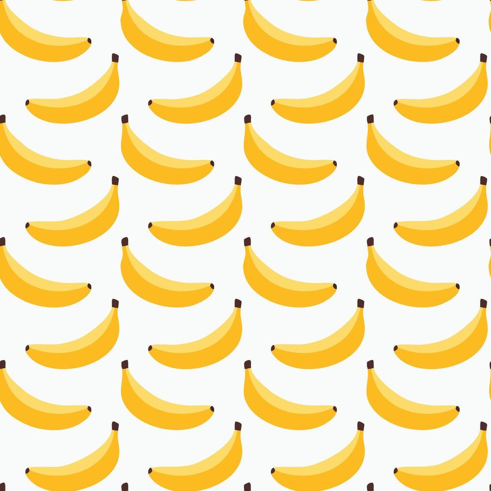 Summer banana fruit seamless pattern background illustration design vector