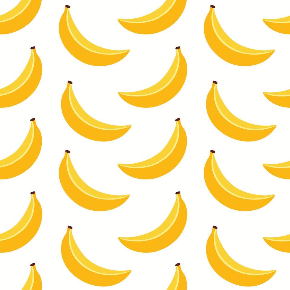 Sweet summer banana fruit pattern background design illustration vector