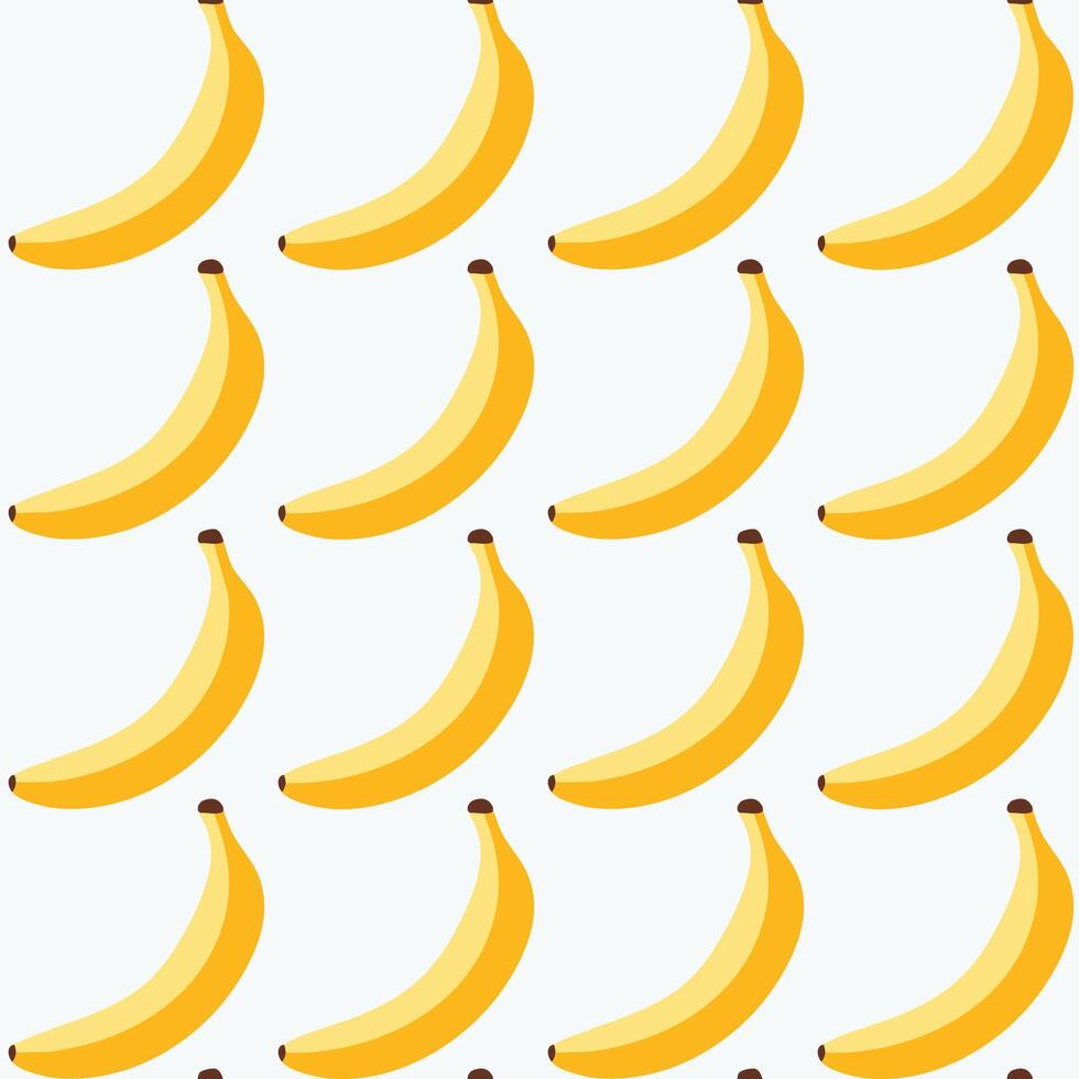 Summer banana fruit seamless pattern background illustration vector