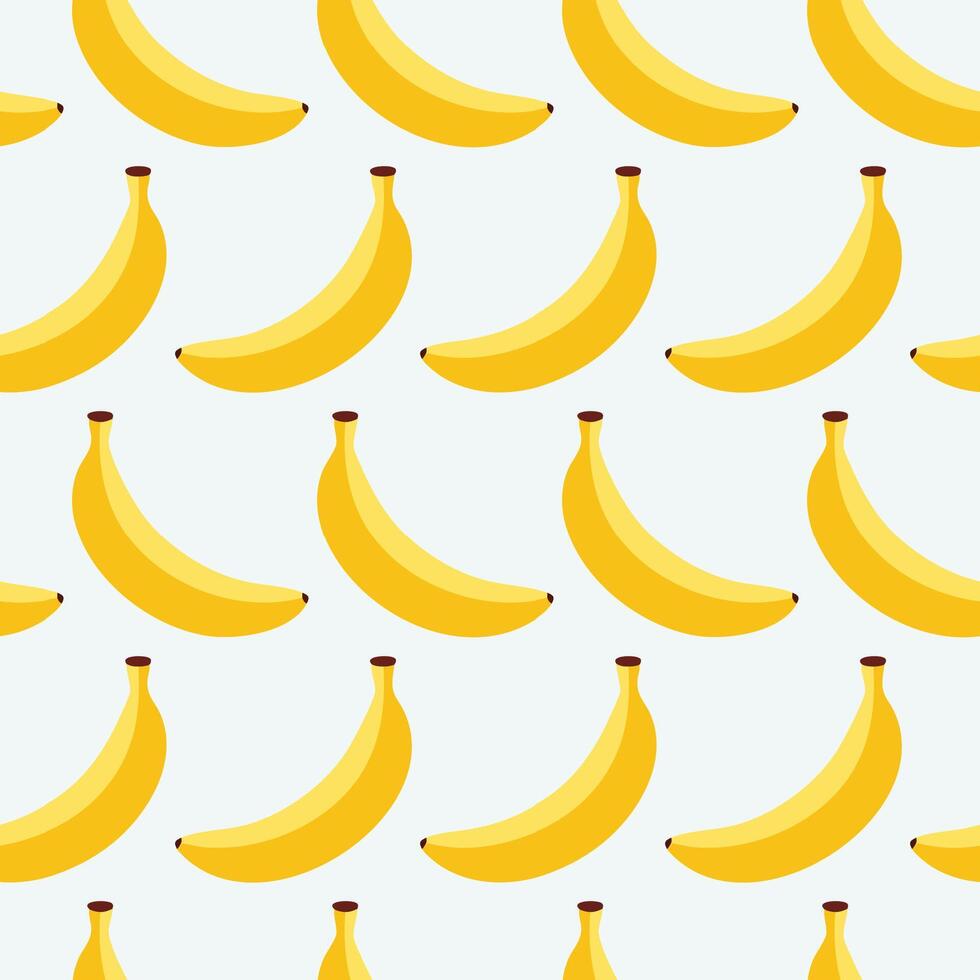 Sweet summer banana fruit seamless pattern background illustration design vector