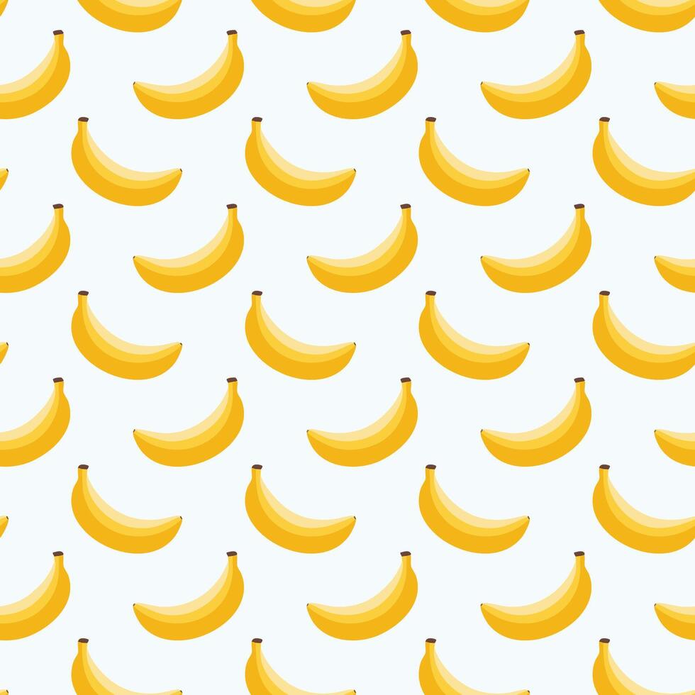 Summer banana fruit pattern background design illustration vector