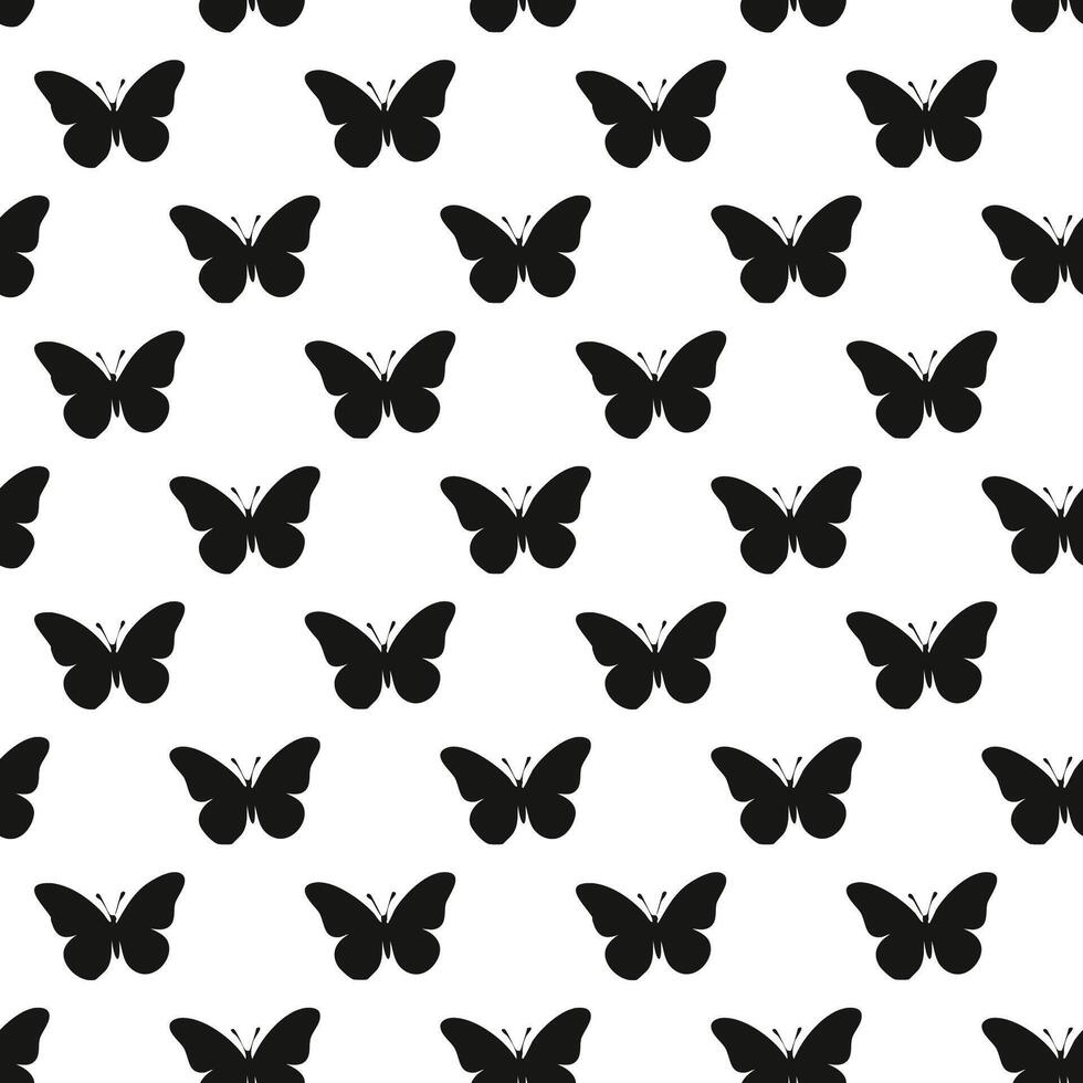 Butterfly seamless pattern vector
