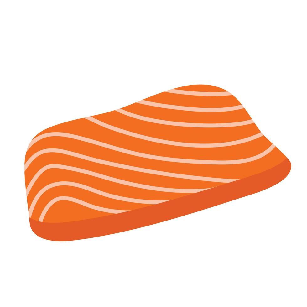 salmon sashimi, Illustration of a Salmon Fillet vector