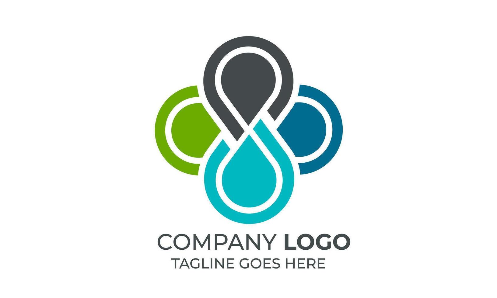 Colorful Abstract Flower Logo for Creative and Wellness Branding vector