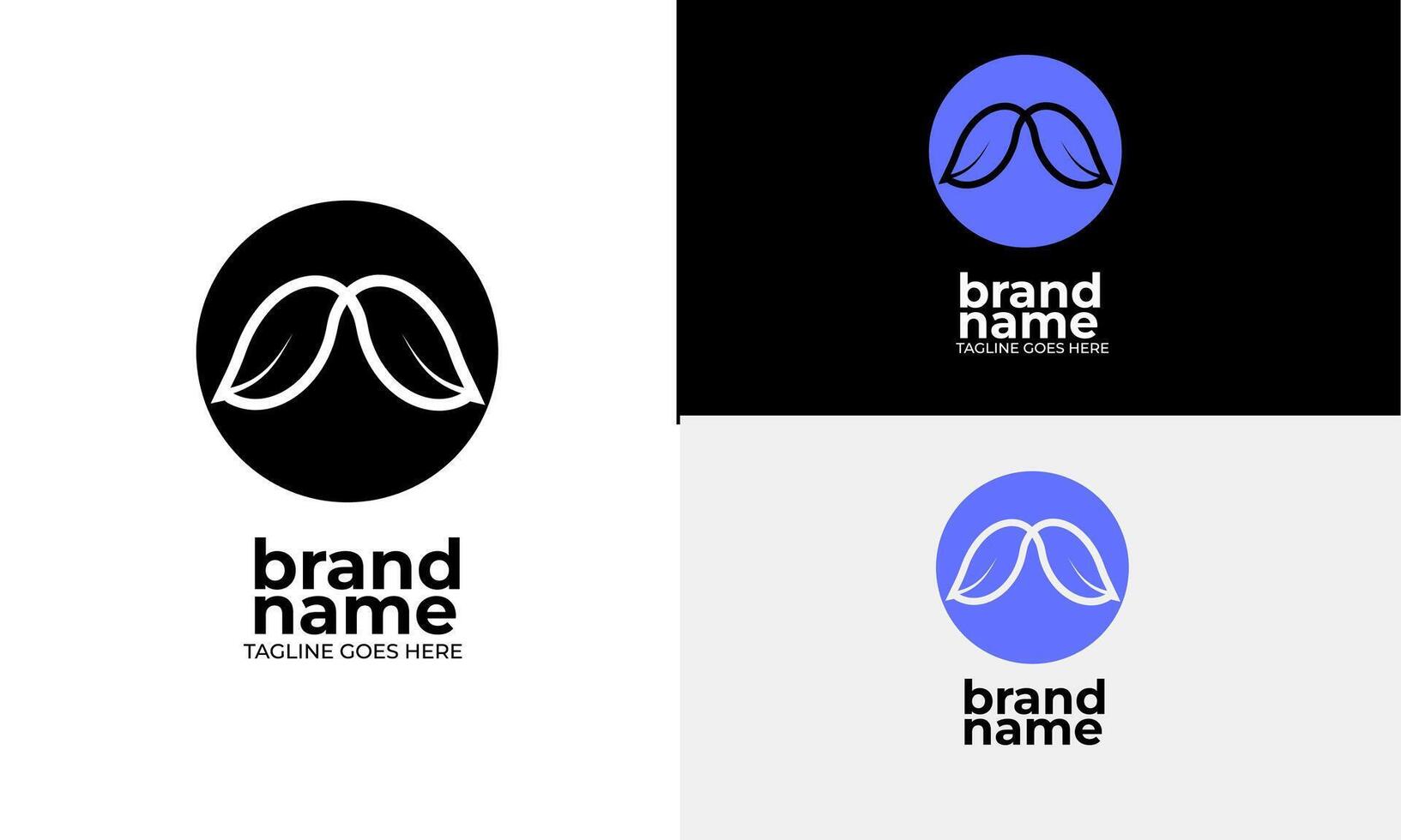 Two Birds Abstract Logo Representing Connection and Freedom vector
