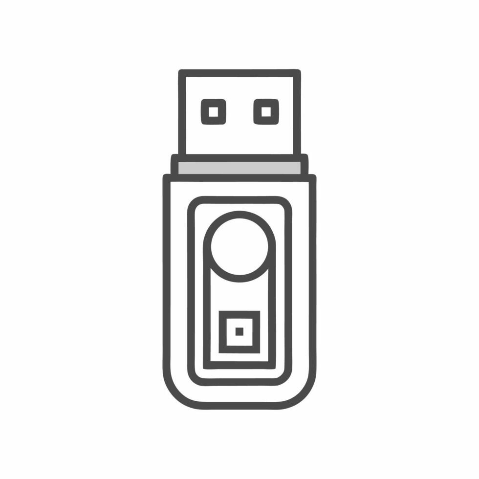 Usb drive icon illustration vector
