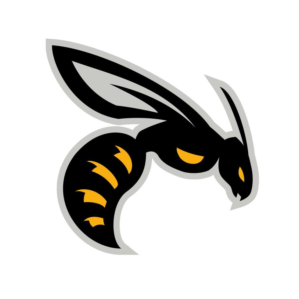 The Bee Cool Mascot Design vector