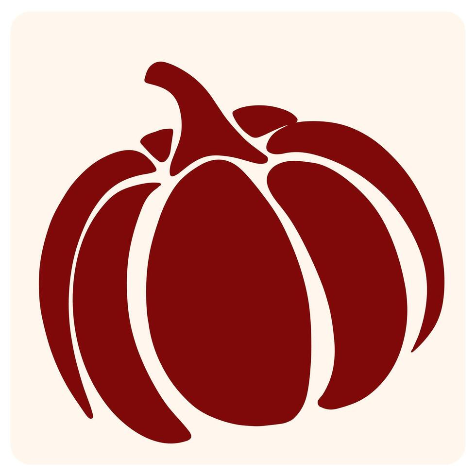 Pumpkin Silhouette Illustration vector