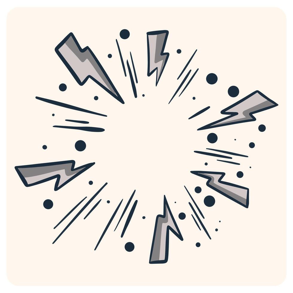 Lightning Burst Illustration vector