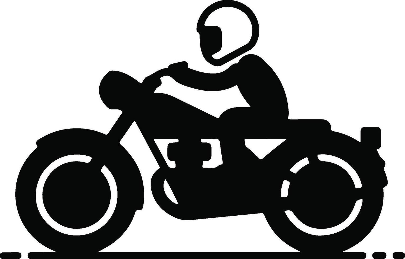 Motorcycle Silhouette Illustration Graphic Design vector