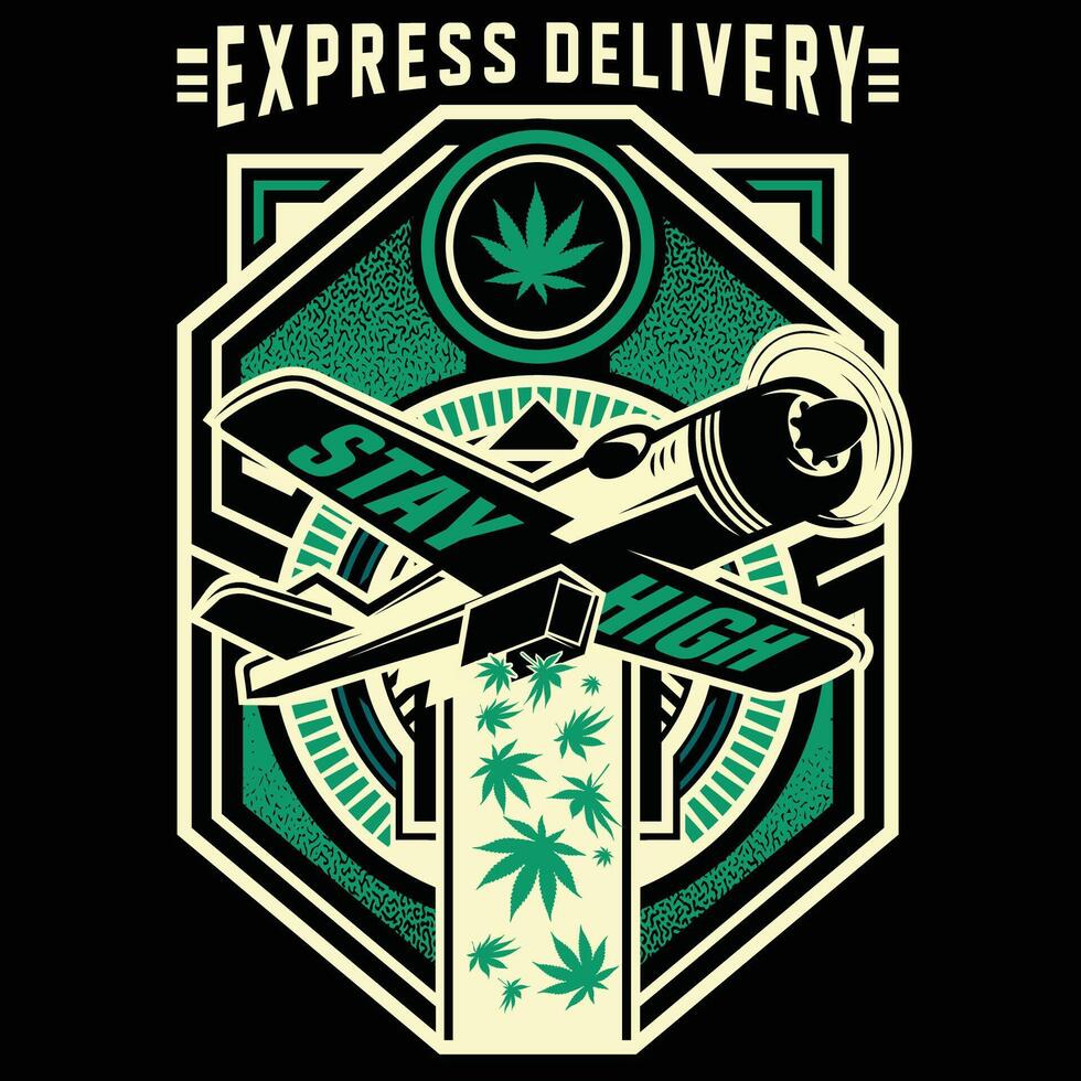 The logo for express delivery vector