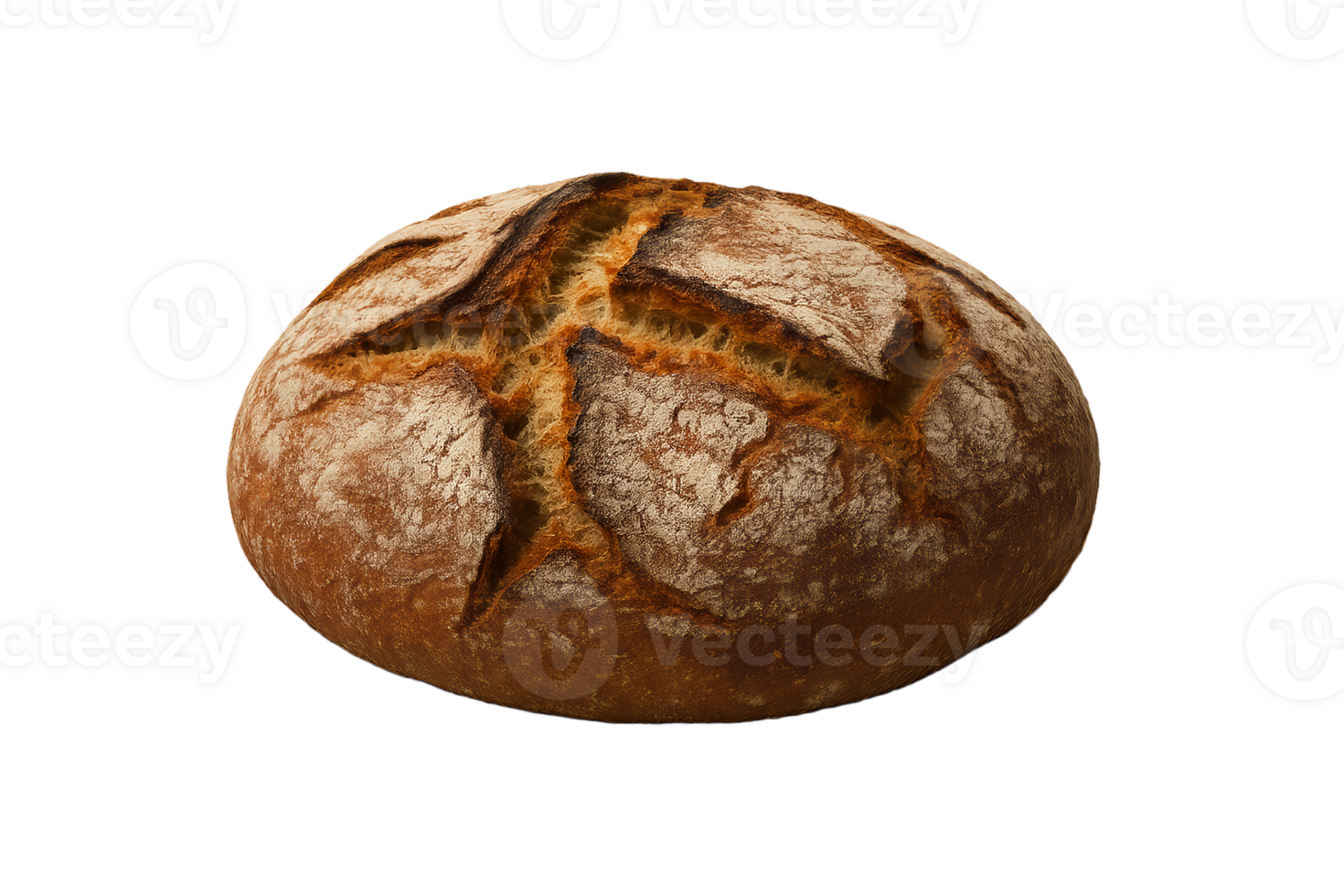 Artisanal Bread with Rustic Texture and Elegant Shape png