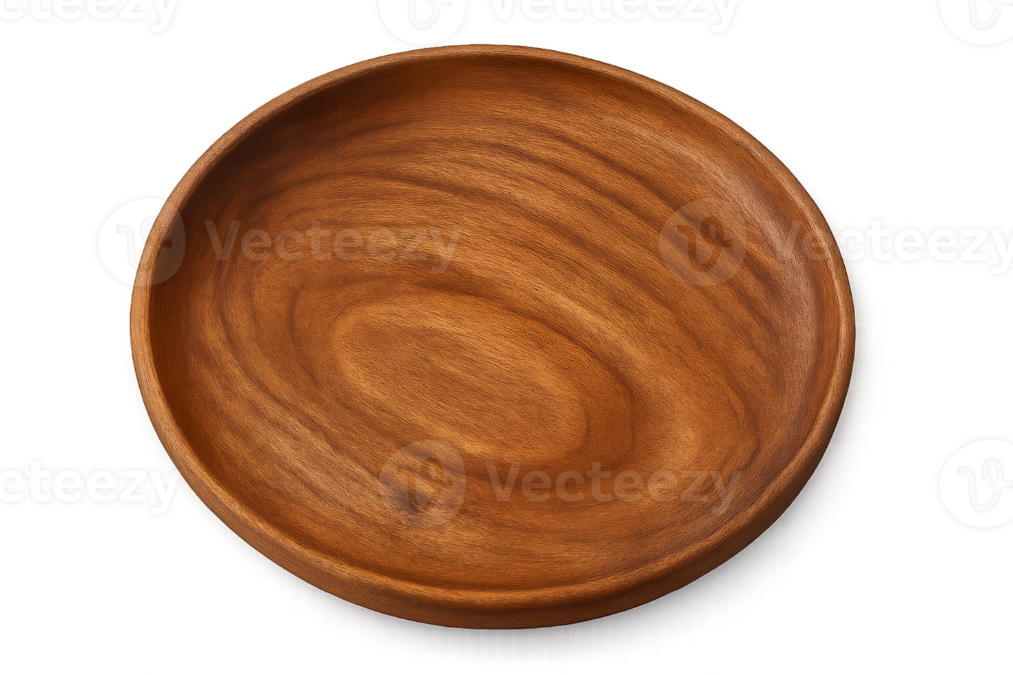 Simple Handcrafted Wooden Plate for Rustic Dining Decor png