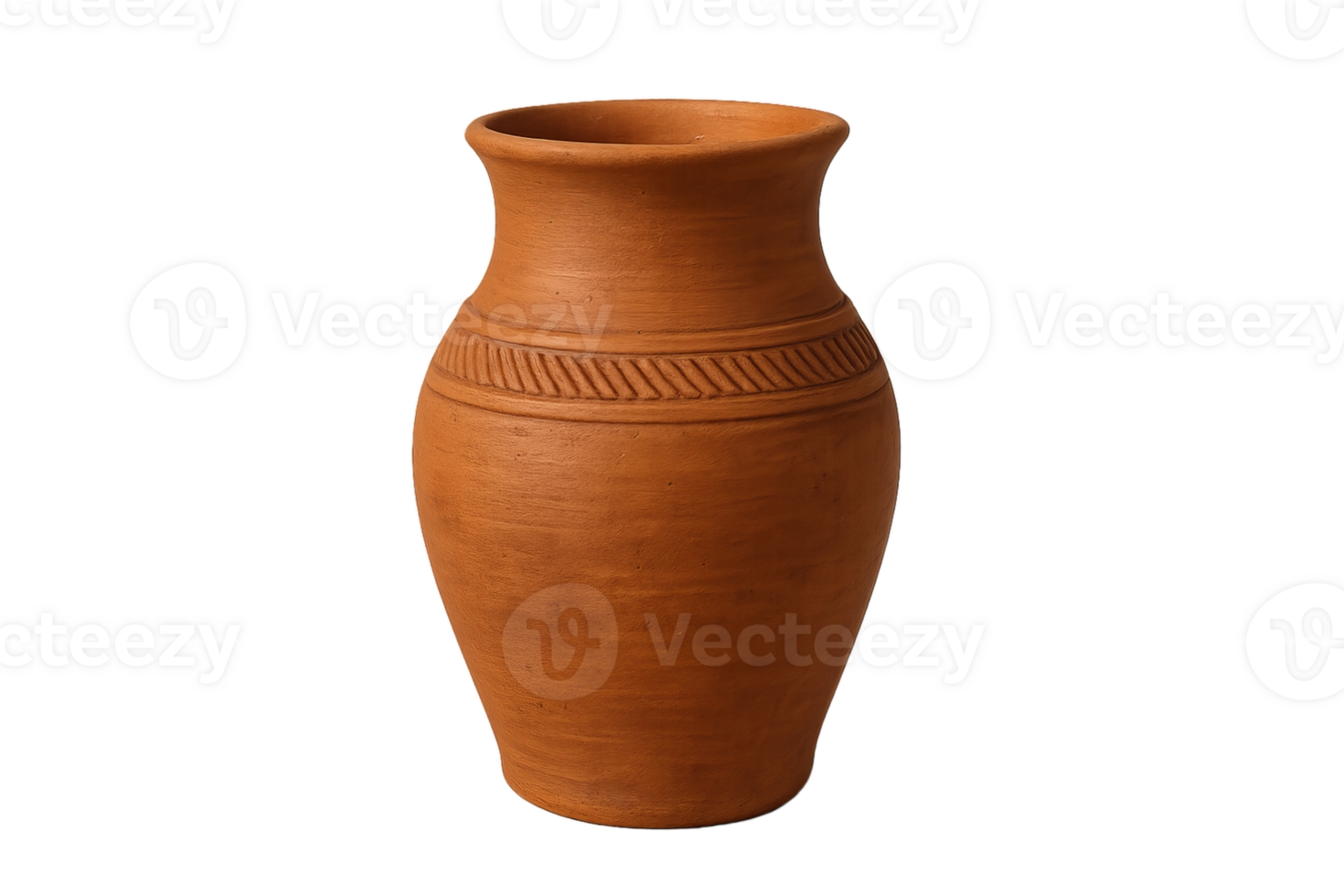Handmade Terracotta Vase with Simple Design and Elegant Finish png