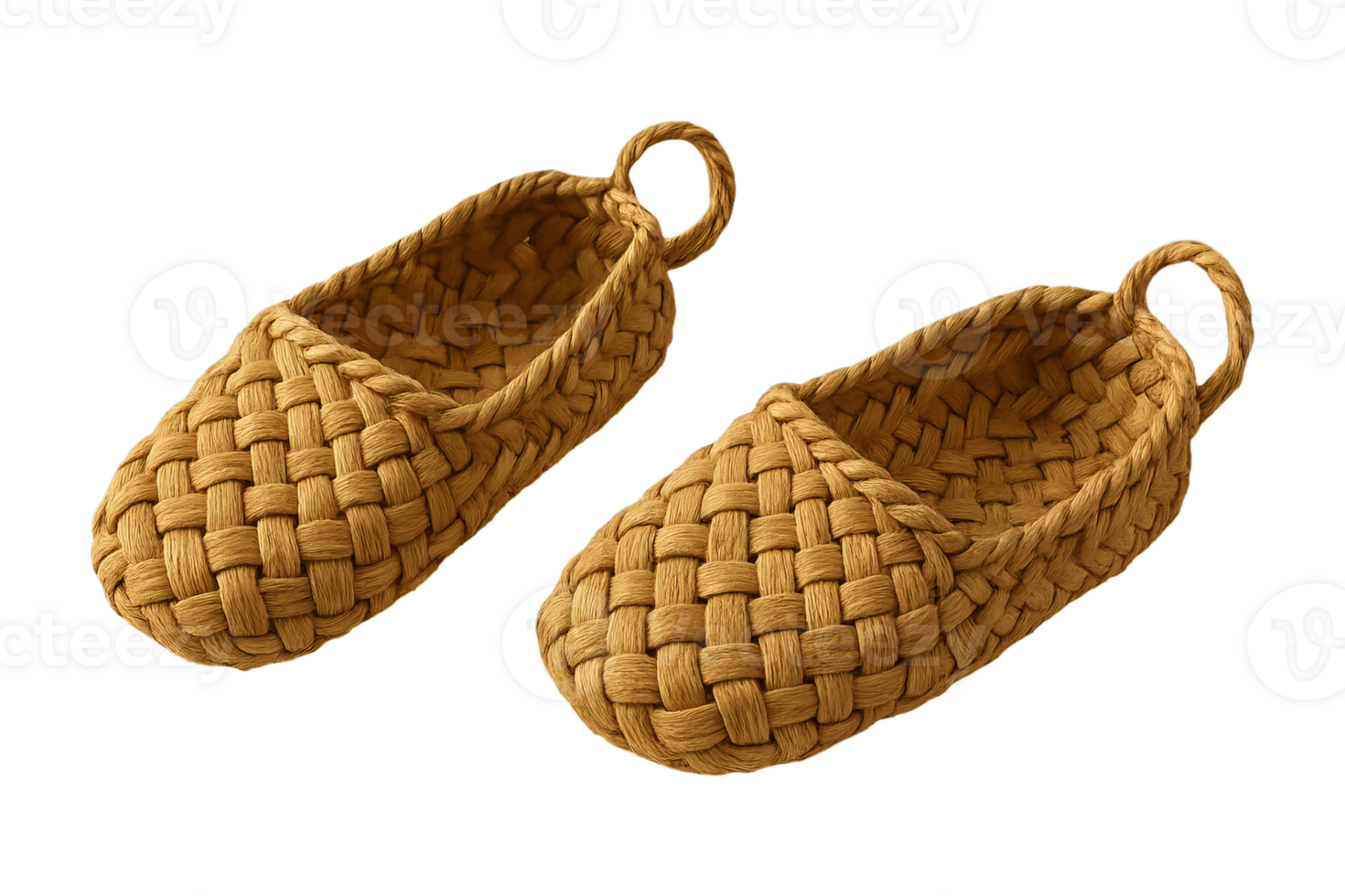 Handmade Straw Shoes with Simple Design for Casual Use png