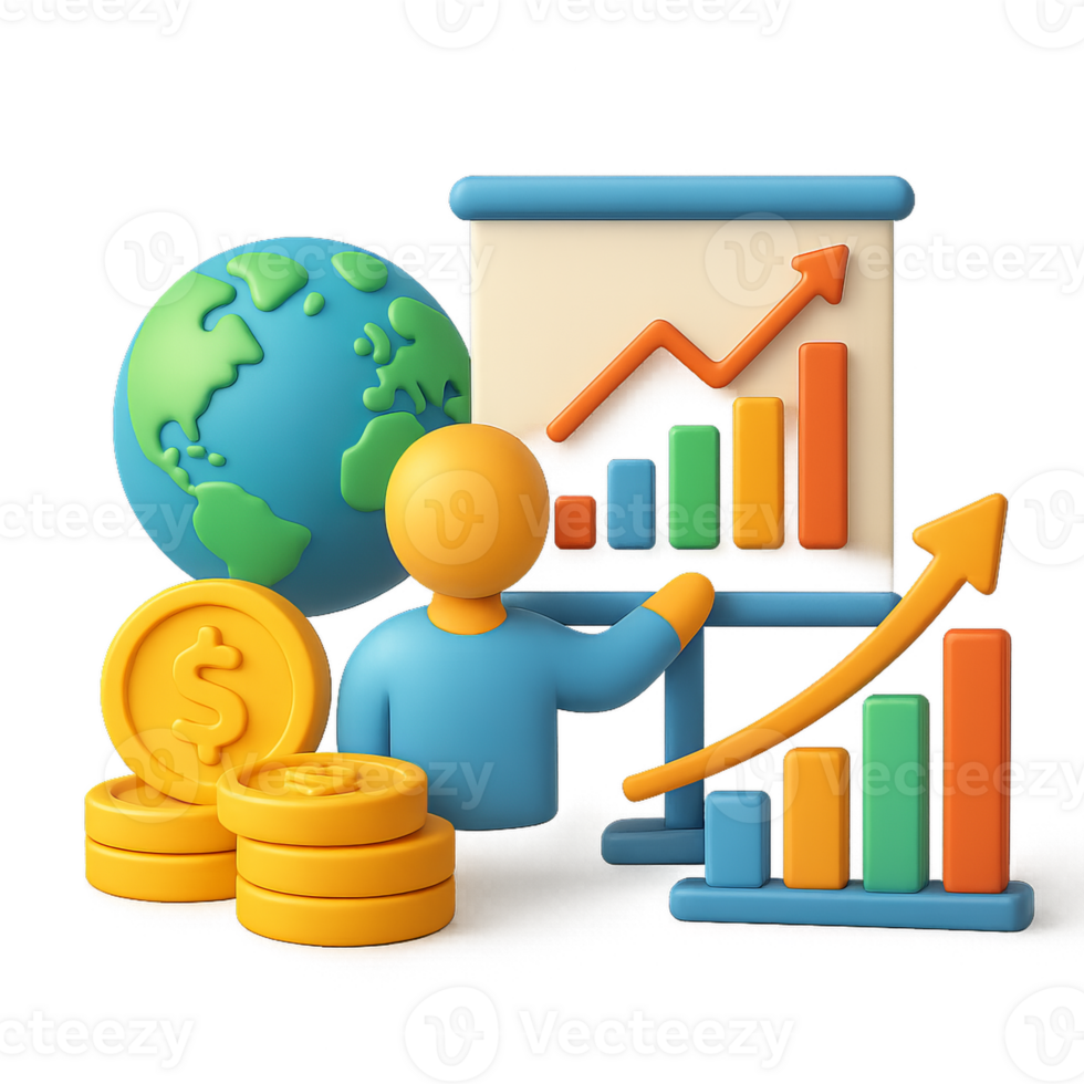 Business growth chart png