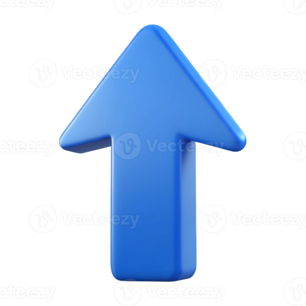 signature futuristic Abstract arrow pointing upwards. Crisp edges, flat color, minimal design with Scalable Design. 4K png