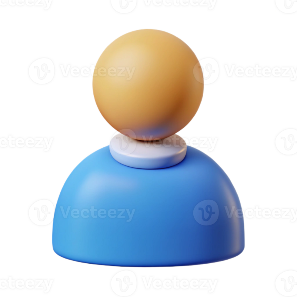 impressive distinctive Pictogram of a user icon. Minimal, symmetrical, flat color with Scalable Design. png