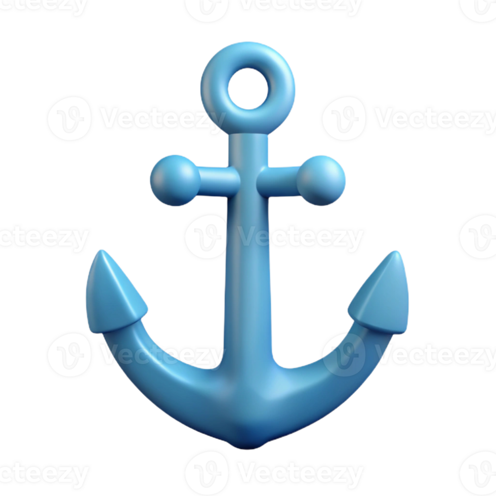 impressive rare Minimal monoline anchor. Single-weight stroke, clean lines, flat color with Scalable Design. png