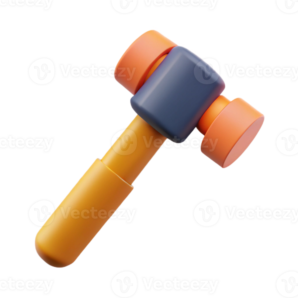 striking mid-century Flat color technical drawing of a hammer. Minimal design, clean lines with Scalable Design. top-tier png