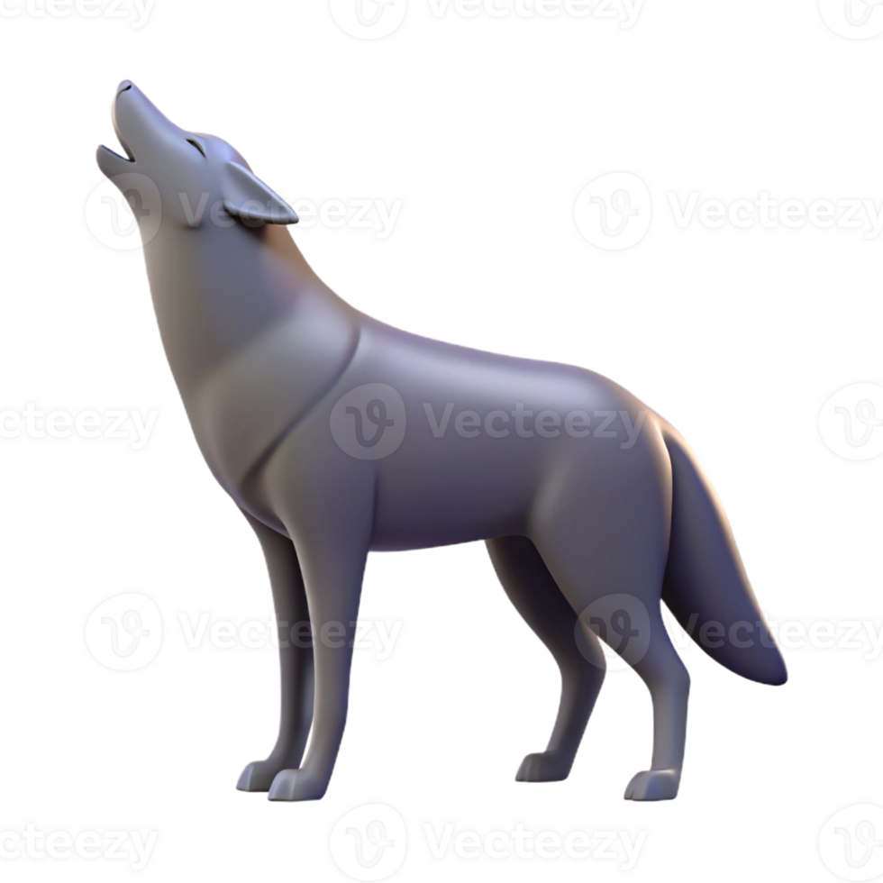 mesmerizing signature Silhouette of a howling wolf. Clean lines, flat color, crisp edges with Scalable Design. png