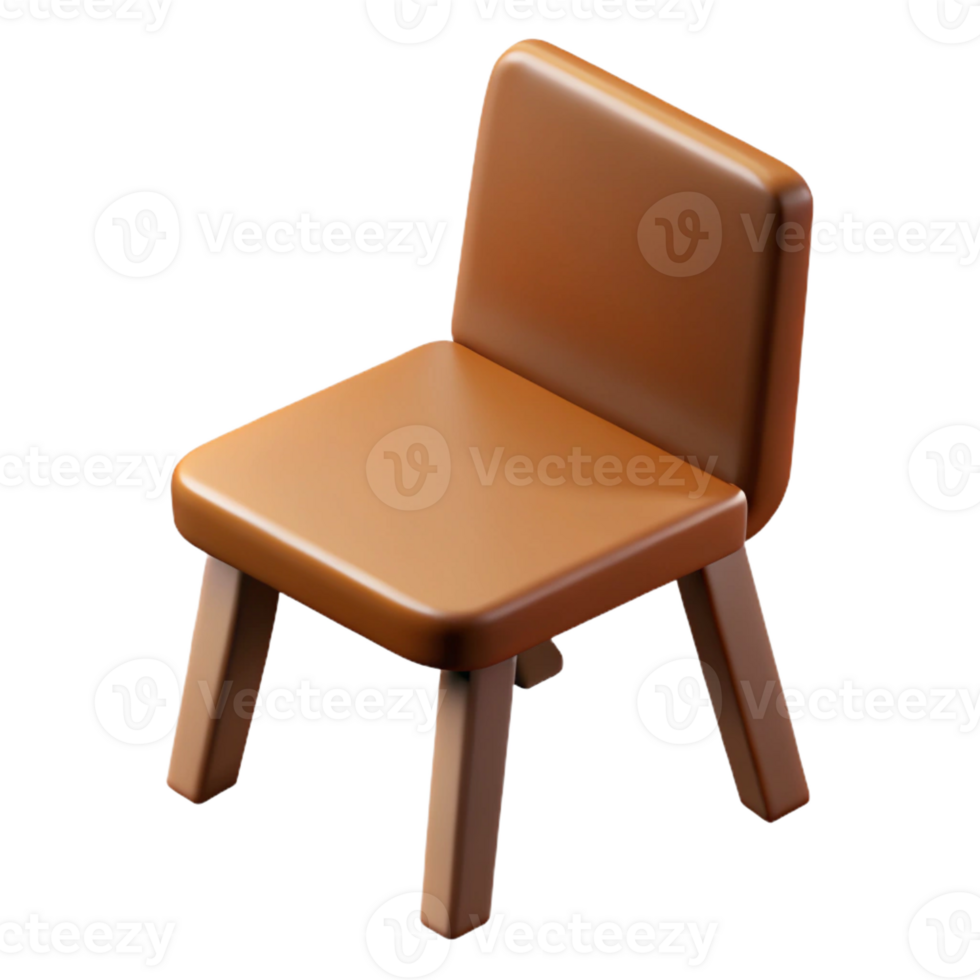 sumptuous intense modern Minimal isometric table with single-weight stroke and brown color with Scalable Design. flawless png