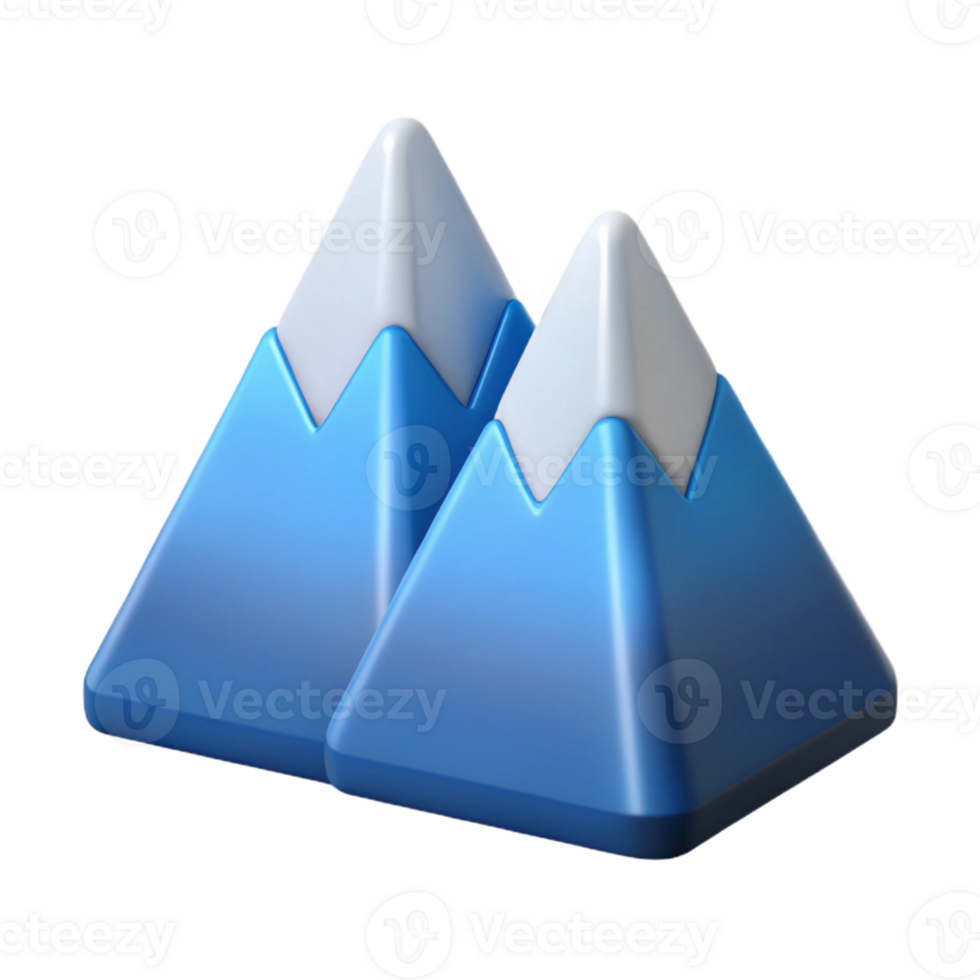 playful picturesque Crisp edges define a simple mountain range logo. Flat color and symmetrical design with Scalable Design. ultra HD png