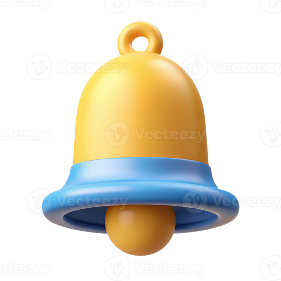 inspired tropical Minimalist icon of a bell. Clean lines, flat color, with Scalable Design. top-tier png