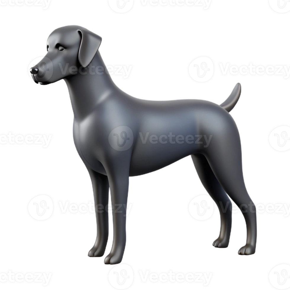 radiant coastal Clean lines dog silhouette. Flat black fill. with Scalable Design. sharp png