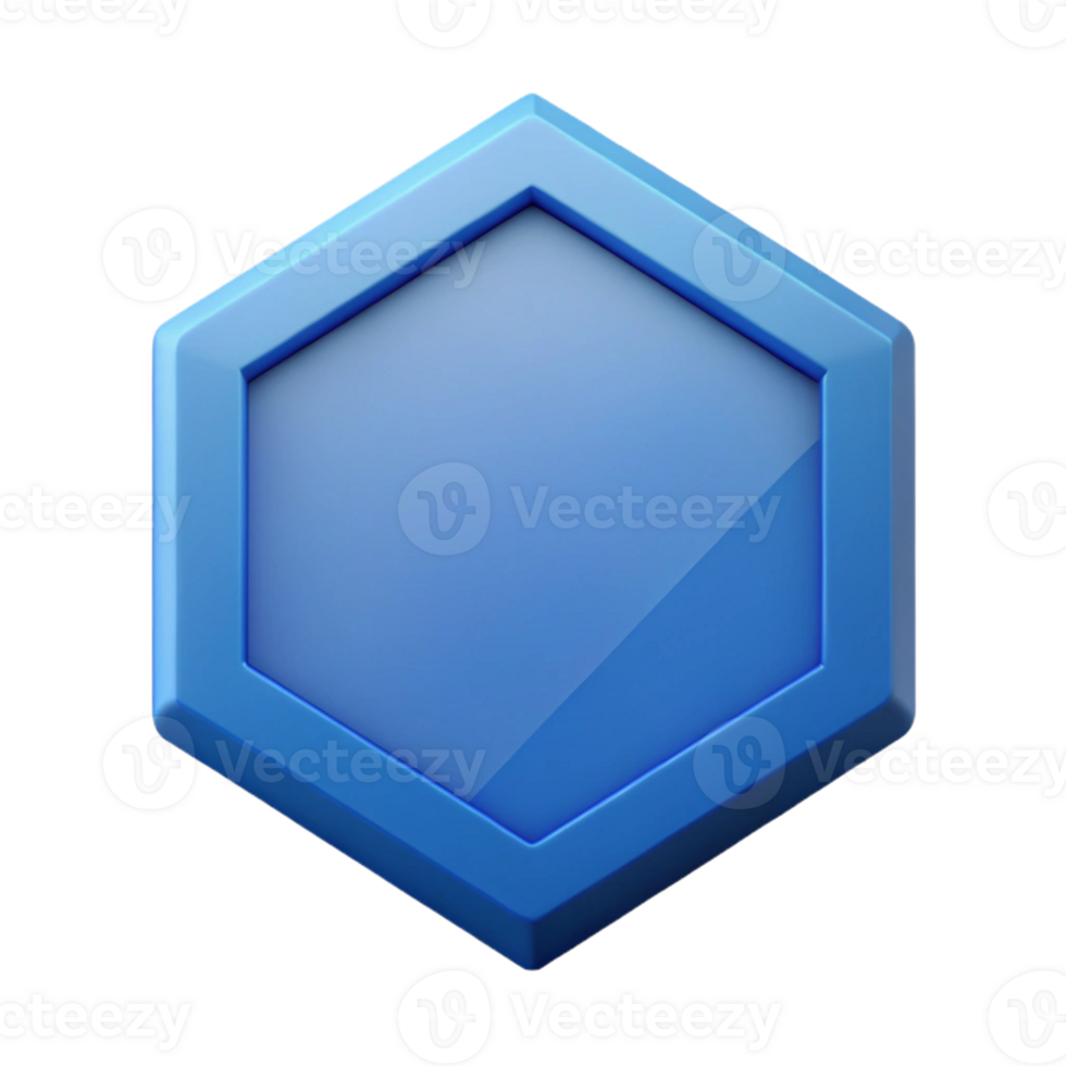 pristine playful abstract A hexagon, flat color. Crisp edges, symmetrical with Scalable Design. perfect clarity png