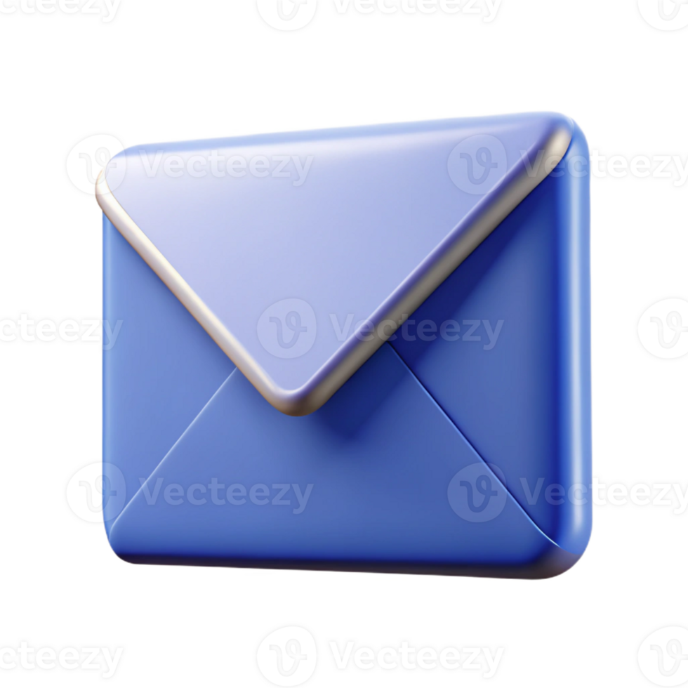 splendid whimsical mid-century Clean lines forming an envelope icon. Flat color, sharp edges. with Scalable Design. genuine png