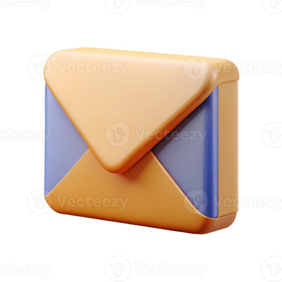 stunning artistic Stylized envelope icon. Minimal design, flat color, with Scalable Design. detailed png
