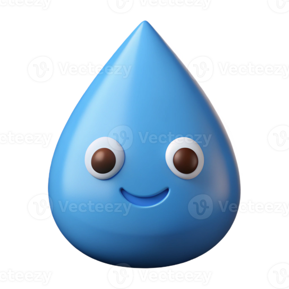 striking vintage Smiling teardrop character. Minimal, flat color, clean lines with Scalable Design. masterfully captured png