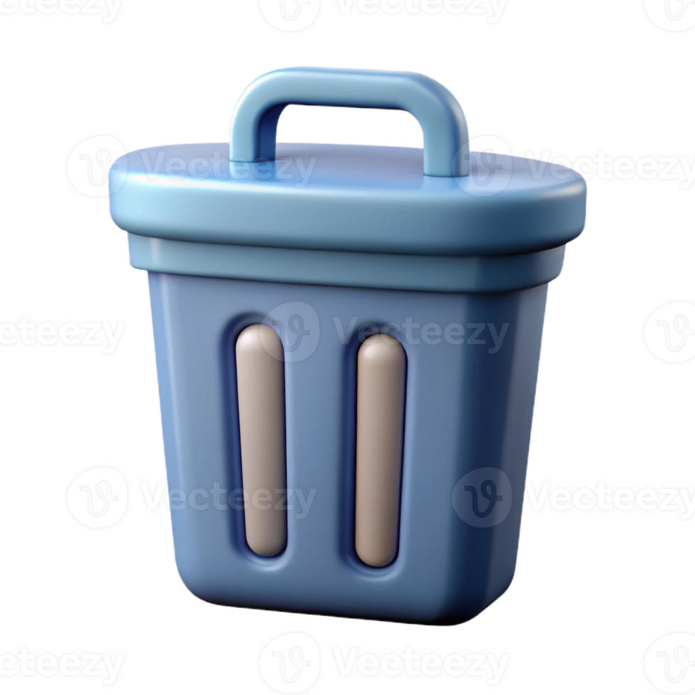 whimsical impressive A scalable trash can icon. Clean lines, geometric, flat color with Scalable Design. refined png