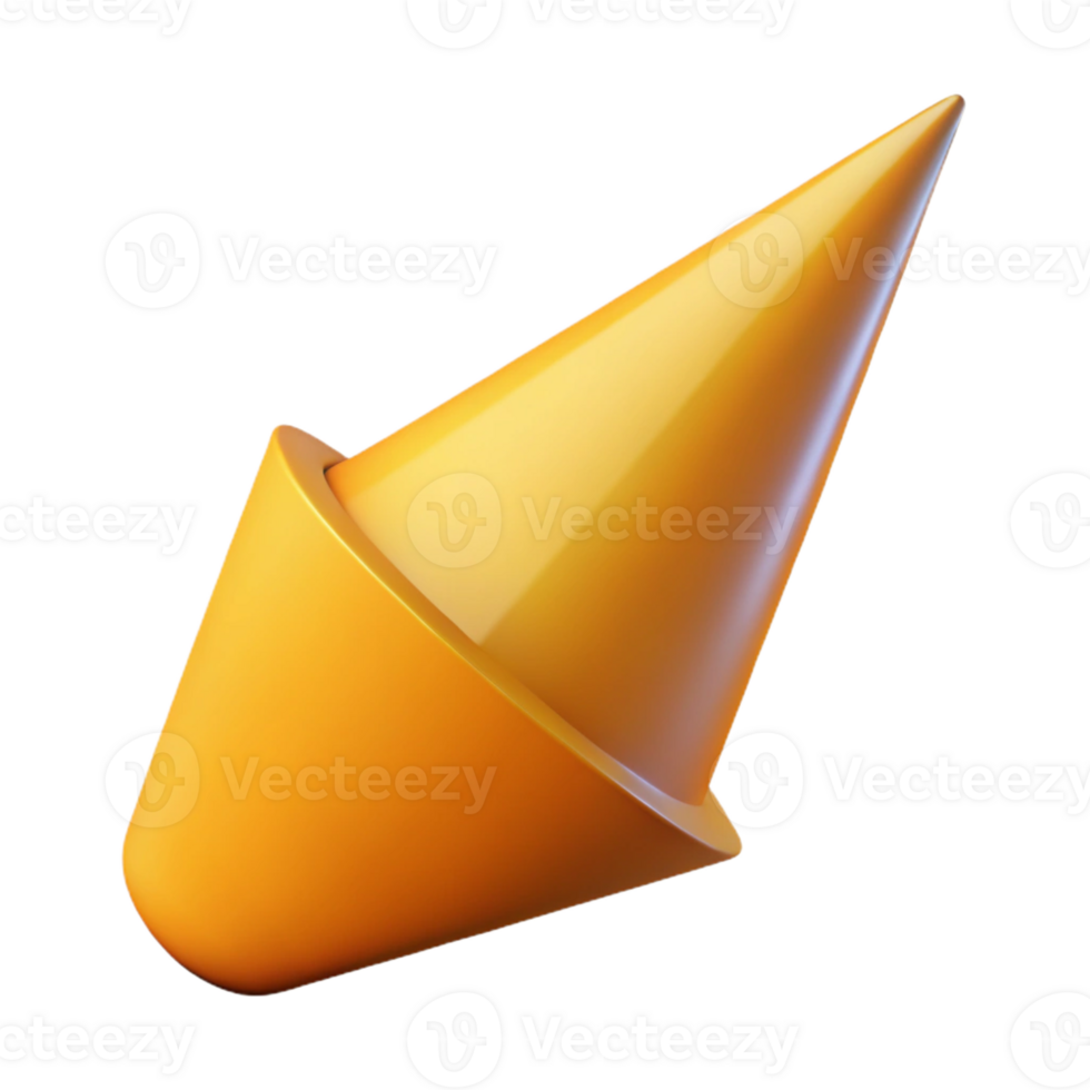 hypnotic whimsical renaissance Geometric drawing of a cone. Crisp edges, with Scalable Design. 4K png