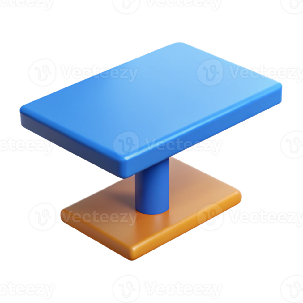 serene mid-century Geometric rendering of a table. Single-weight stroke, crisp edges, flat color with Scalable Design. exclusive png