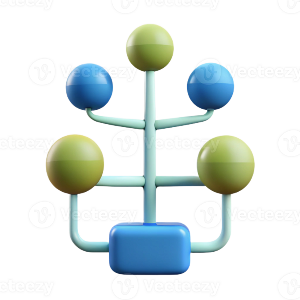 stunning acclaimed Minimal isometric tree with single-weight stroke branches. Solid color with Scalable Design. png
