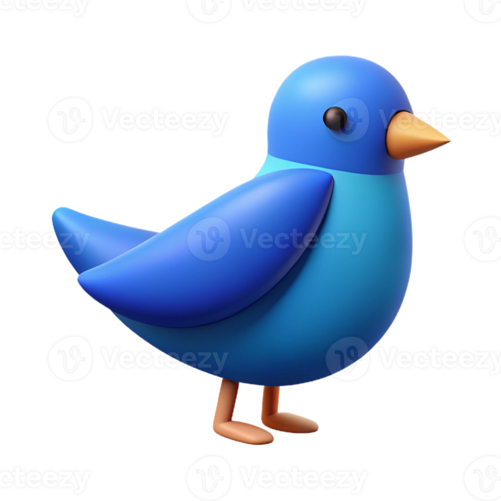 stunning memorable Abstract bird, simple shapes, flat blue. Clean lines, minimal with Scalable Design. png