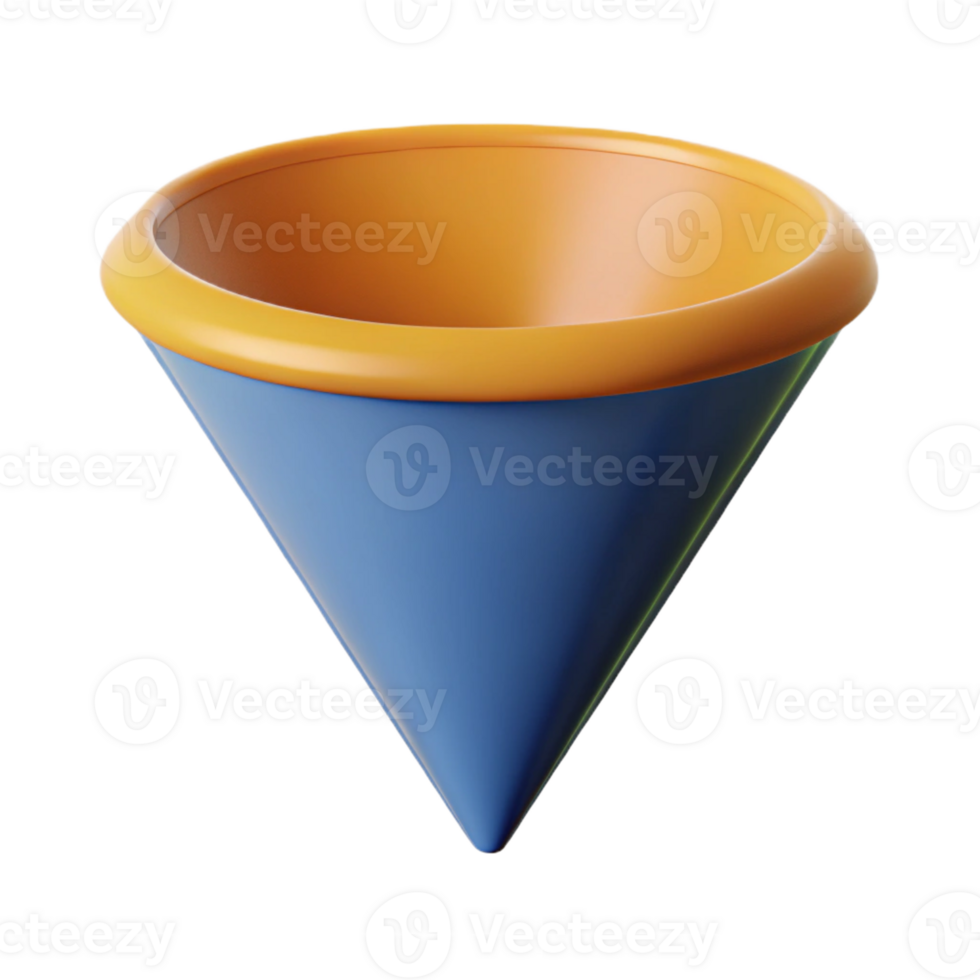 magnificent harmonious modern Geometric cone. Clean lines, flat color, with Scalable Design. sharp png