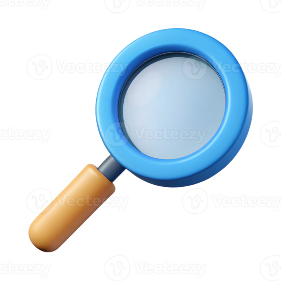 serene celebrated Minimal design of a magnifying glass. Flat color, clean lines with Scalable Design. png