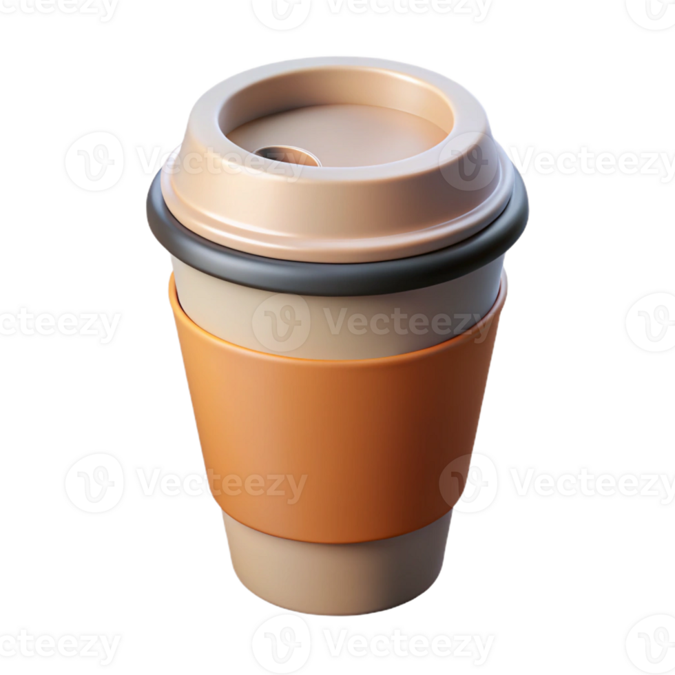 wonderful elegant Single-weight stroke coffee cup. Clean lines, scalable, flat color with Scalable Design. artisan png