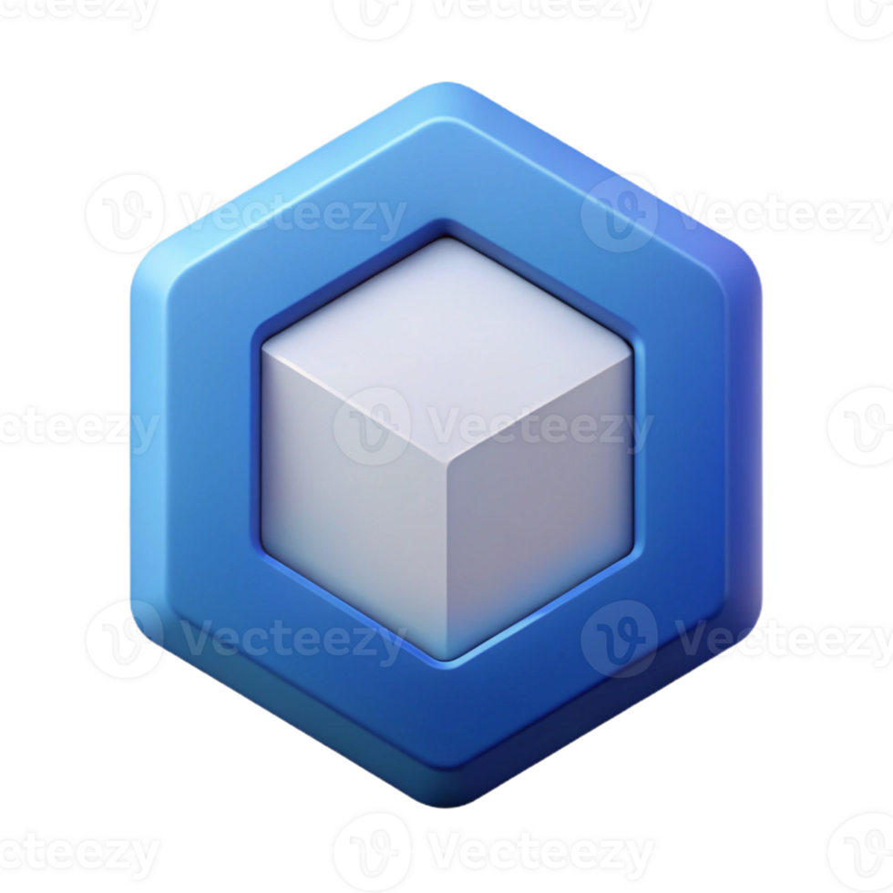 spectacular rare Geometric hexagon icon. Single-weight stroke, crisp edges. Flat color, minimal with Scalable Design. png
