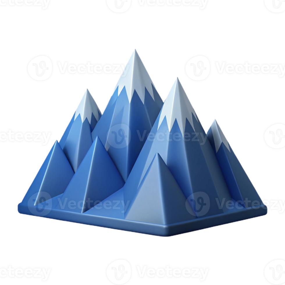 mesmerizing memorable Geometric mountain range with crisp edges. Flat color, single-weight stroke with Scalable Design. png