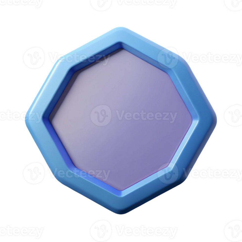 exquisite rustic Octagonal badge, symmetrical design, crisp edges, minimal, flat color with Scalable Design. handcrafted png