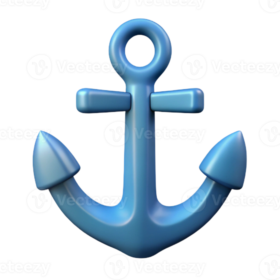 playful dazzling Stylized, symmetrical anchor with crisp edges. Flat color, with Scalable Design. fine detail png