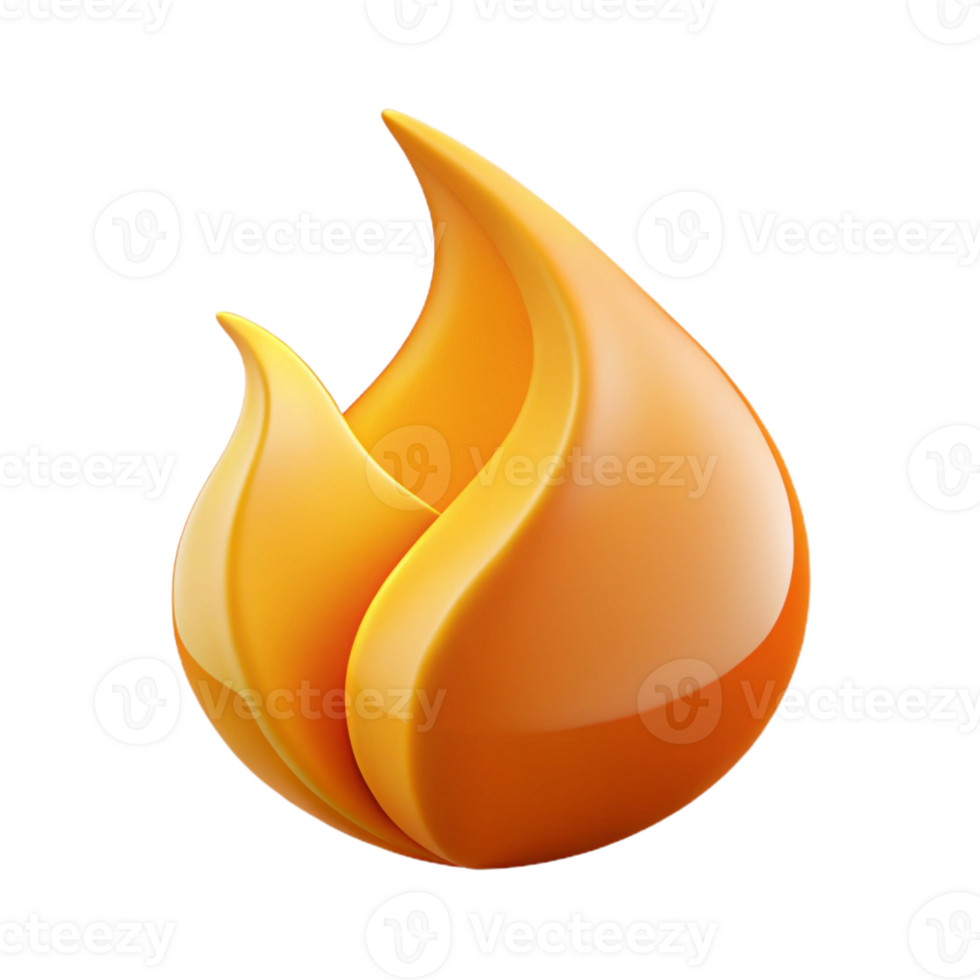 serene mid-century Abstract shape resembling a flame. Clean lines. Flat color. with Scalable Design. original png
