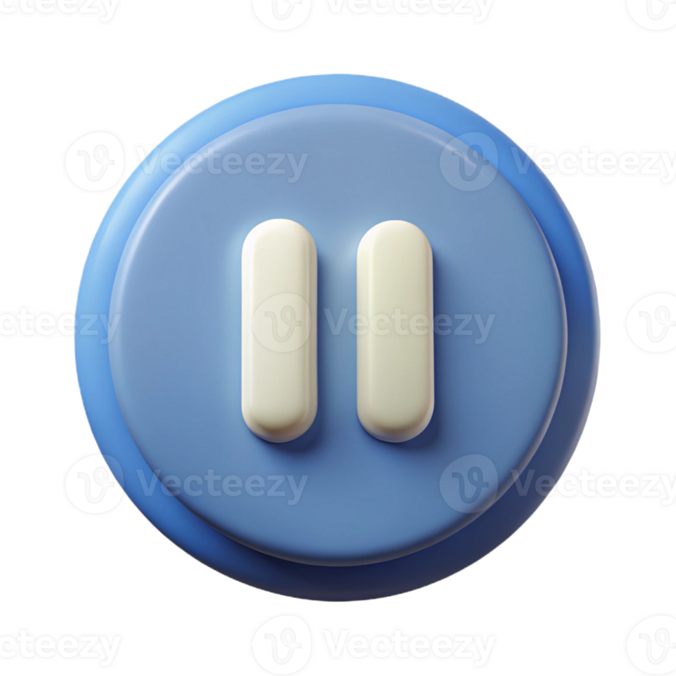 picturesque nostalgic retro Pause button icon. Crisp edges, minimal design, single-weight stroke. with Scalable Design. high quality png