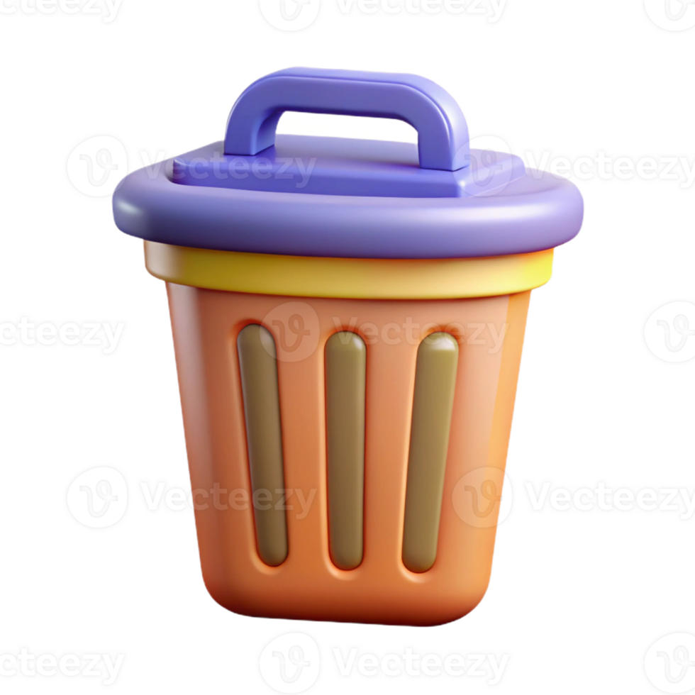 remarkable vintage A scalable trash can icon. Geometric, flat color, single-weight stroke with Scalable Design. refined png