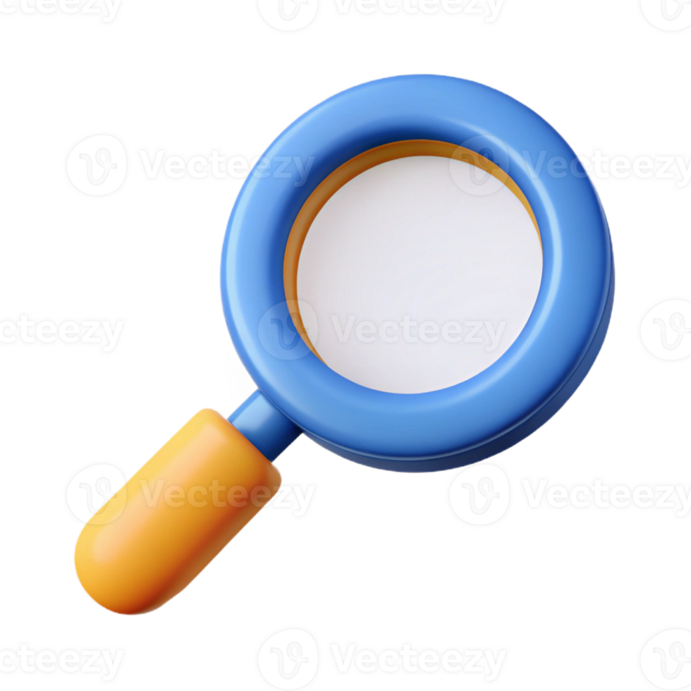peaceful impressive Magnifying glass icon. Circle, handle. Scalable, flat color with Scalable Design. high resolution png