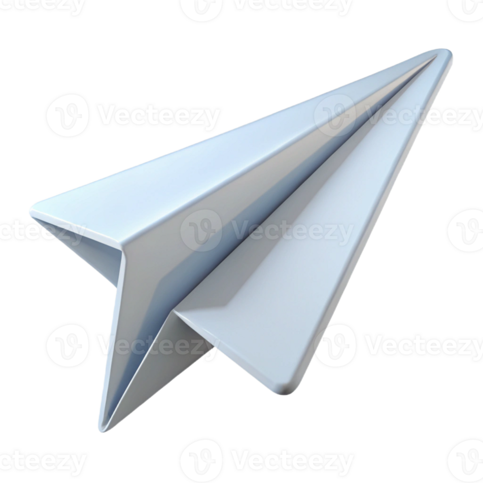 whimsical glorious Scalable paper airplane icon with single-weight stroke. Flat white with Scalable Design. flawless png